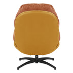 Manu Boucle Recliner Swivel Armchair With Footstool