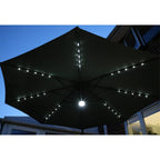 Roma 3M Solar LED Cantilever Parasol