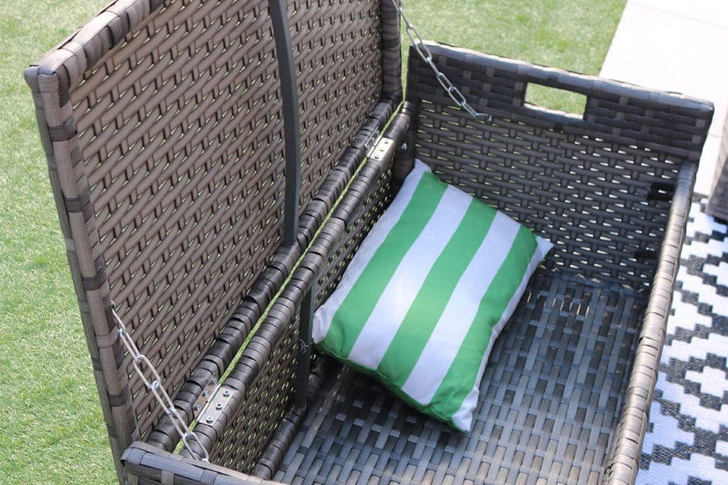 Rosen 9 Seater Rattan Garden Furniture Corner Sofa Set With Aluminum Fire Pit Dining Table And Storage Box