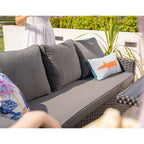 Rosen 9 Seater Rattan Garden Dining Set With Lift-Up Table And 3 Stools