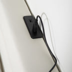 Modern White PU Bed Frame with 4 Drawers Storage and LED Light Head Board and Charging Ports