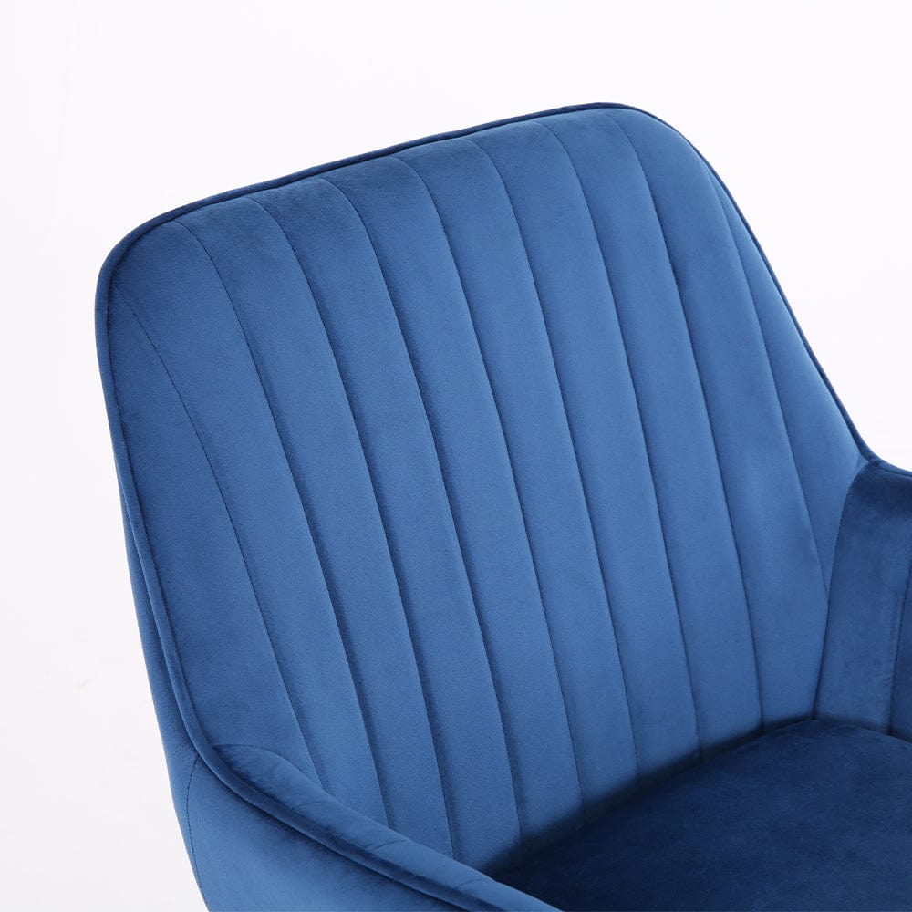 Melton Office Chair Upholstered Velvet Channel Tufted