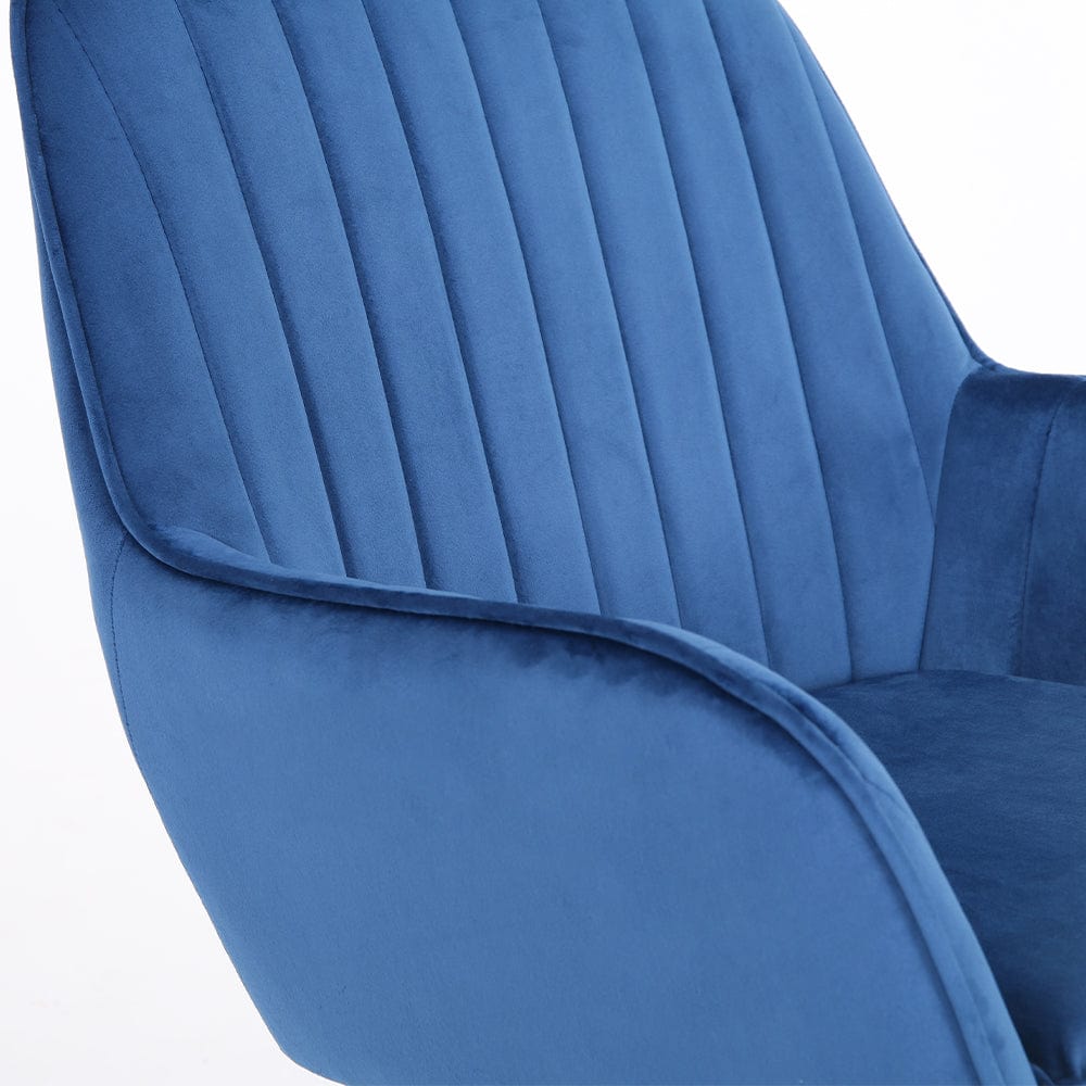 Melton Office Chair Upholstered Velvet Channel Tufted