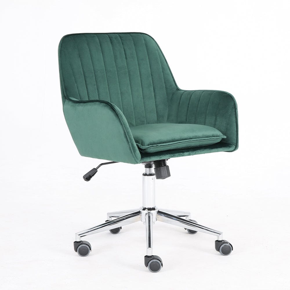 Melton Office Chair Upholstered Velvet Channel Tufted