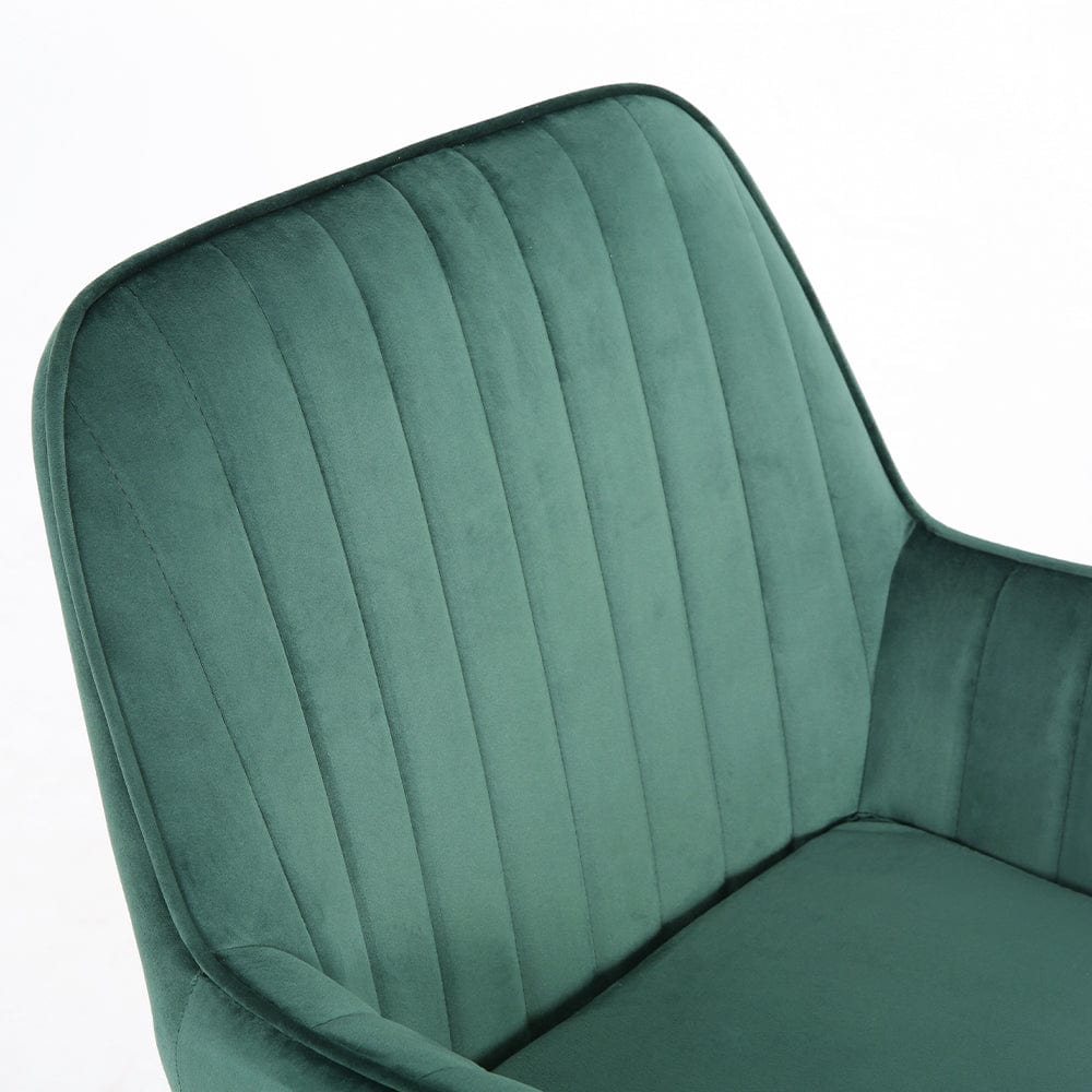 Melton Office Chair Upholstered Velvet Channel Tufted