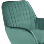 Melton Office Chair Upholstered Velvet Channel Tufted