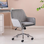 Melton Office Chair Upholstered Velvet Channel Tufted