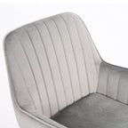 Melton Office Chair Upholstered Velvet Channel Tufted