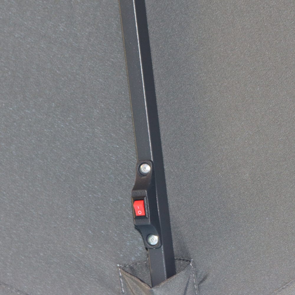 Roma 3M Solar LED Cantilever Parasol