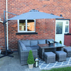 Roma 3M Solar LED Cantilever Parasol