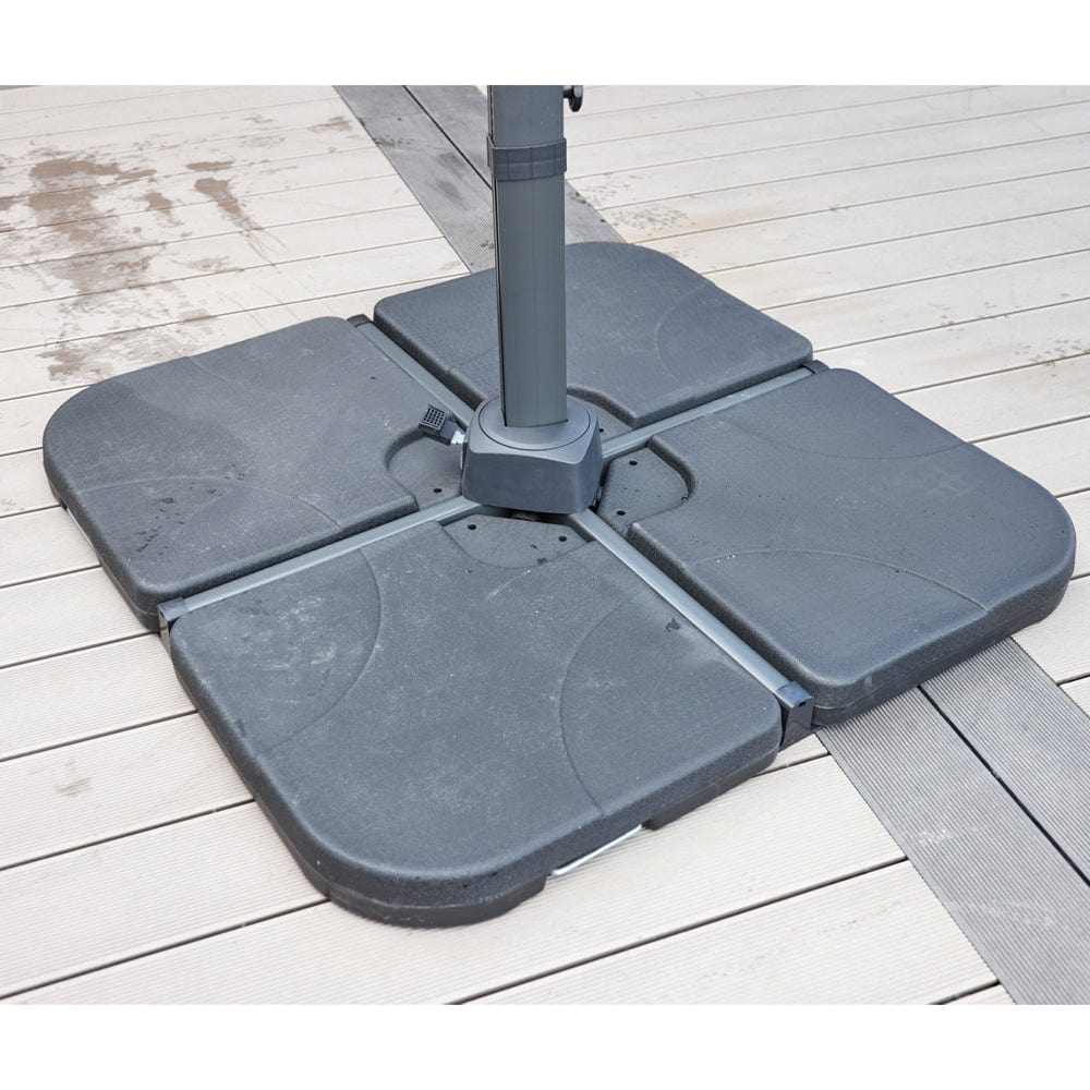 Roma 3M Solar LED Cantilever Parasol