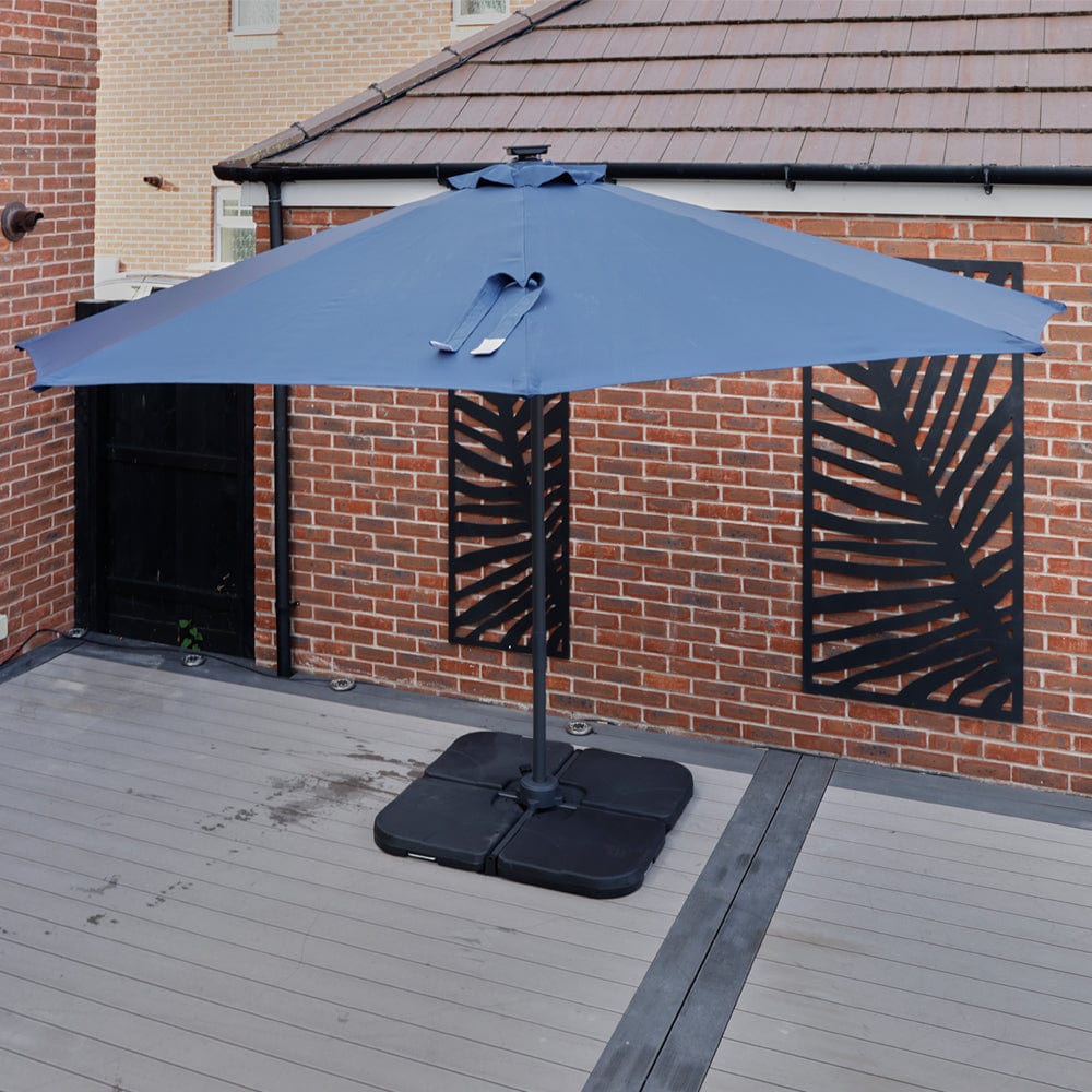 Roma 3M Solar LED Cantilever Parasol