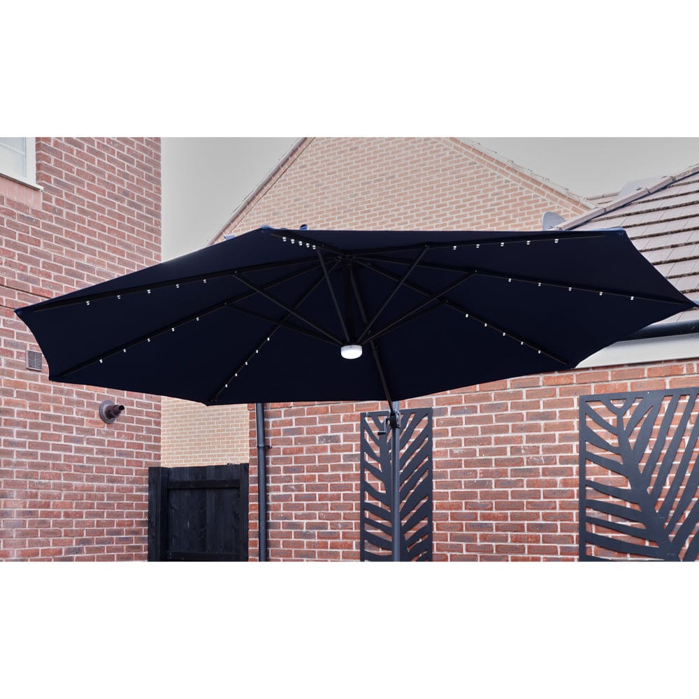 Roma 3M Solar LED Cantilever Parasol