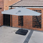 Roma 3M Solar LED Cantilever Parasol