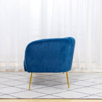 Russell Velvet Two Seater Sofa In Blue