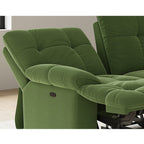 Sleek Velvet 3 Seater Recliner Sofa Manual Or Electric Option
