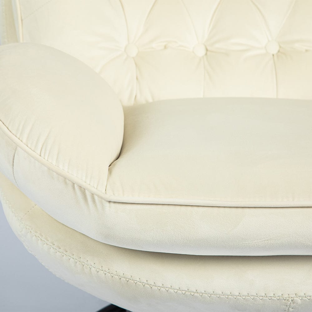 Sol Swivel Chair With Footstool