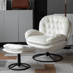 Sol Swivel Chair With Footstool