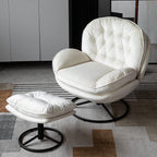 Sol Swivel Chair With Footstool