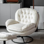 Sol Swivel Chair With Footstool