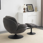 Sol Swivel Chair With Footstool
