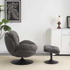 Sol Swivel Chair With Footstool