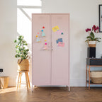 Lokki® 2 Doors Wardrobe Storage Locker cabinet With Adjustable Shelf