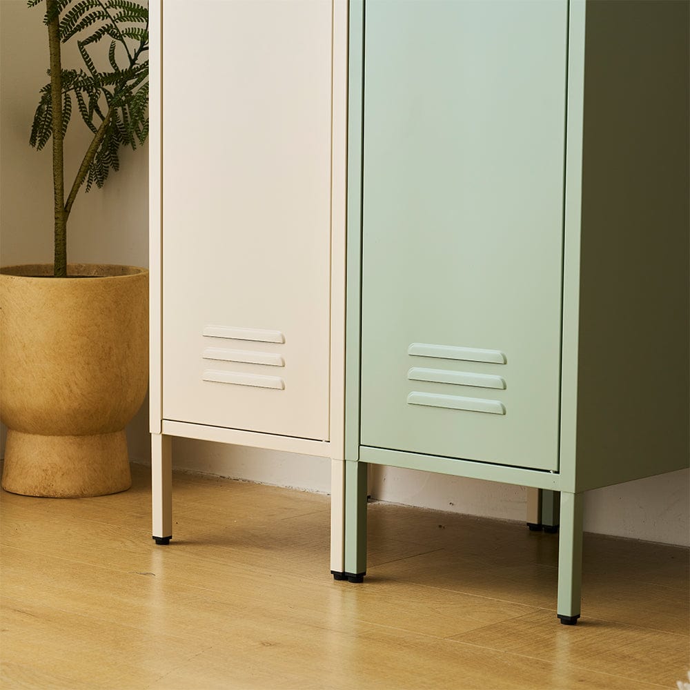 Set of 2 Lokki® Single Door Locker Set With Adjustable Shelf Storage Cabinet