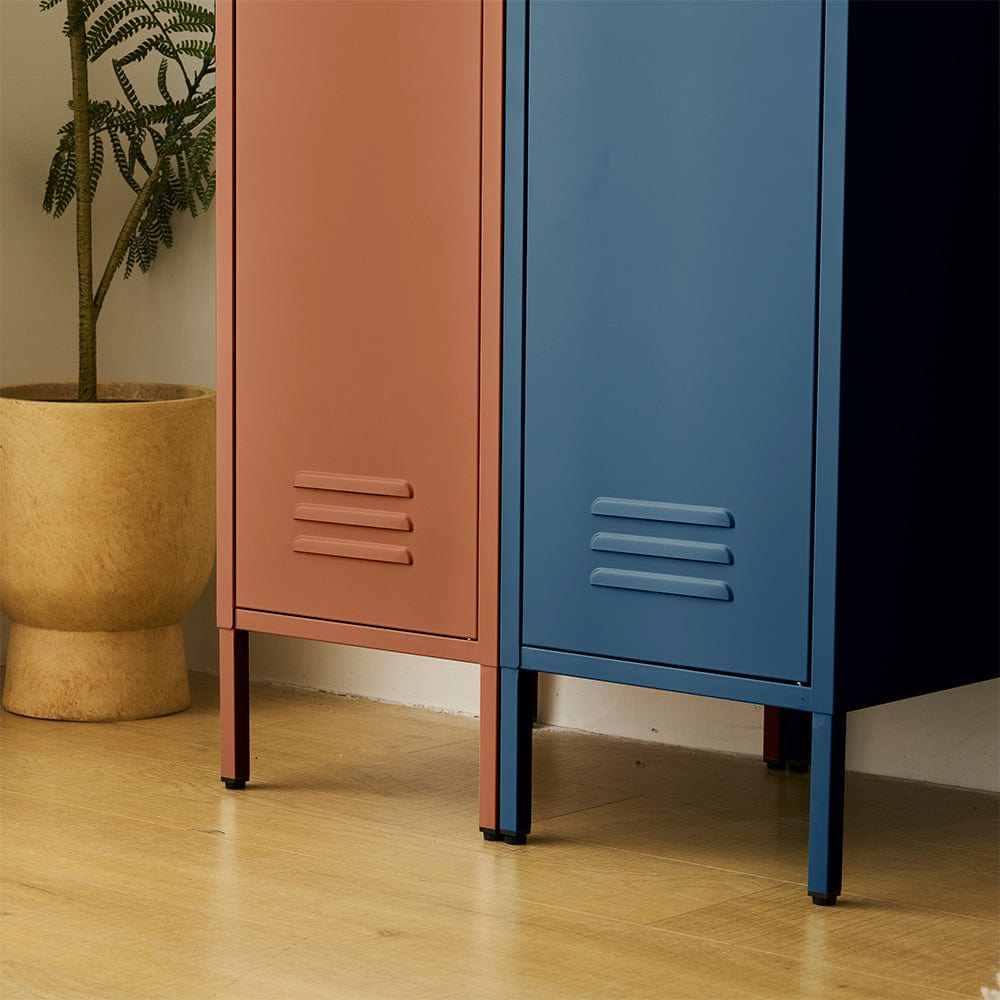 Set of 2 Lokki® Single Door Locker Set With Adjustable Shelf Storage Cabinet