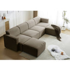 Tessa Modular 4 Seater Sofa with 2 Ottomans
