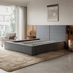 Tessa Boucle Teddy Fleece Pneumatic Bed King Bed Double Bed Frame With USB charger