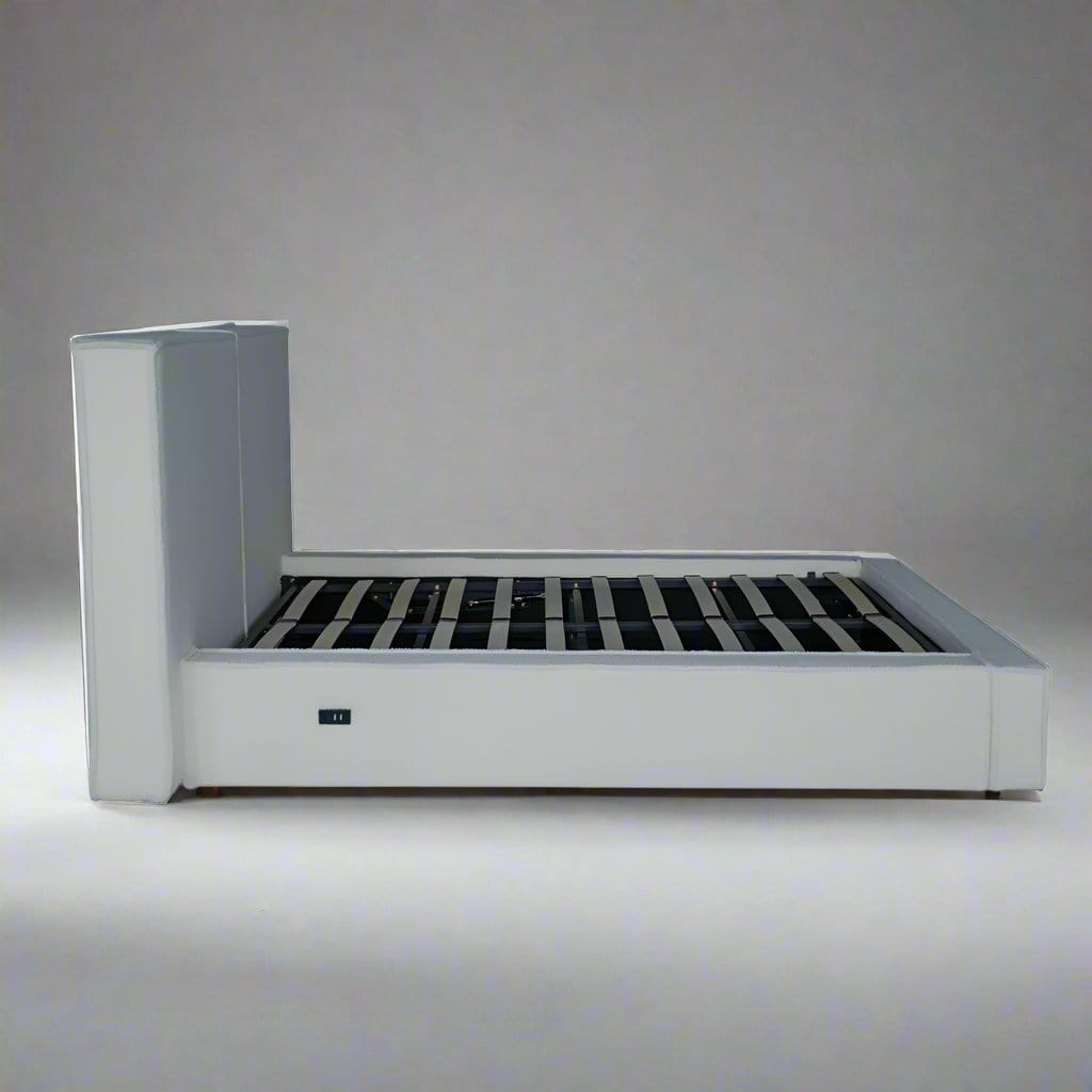 Tessa Boucle Teddy Fleece Pneumatic Bed King Bed Double Bed Frame With USB charger