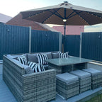 Roma 3M Solar LED Cantilever Parasol