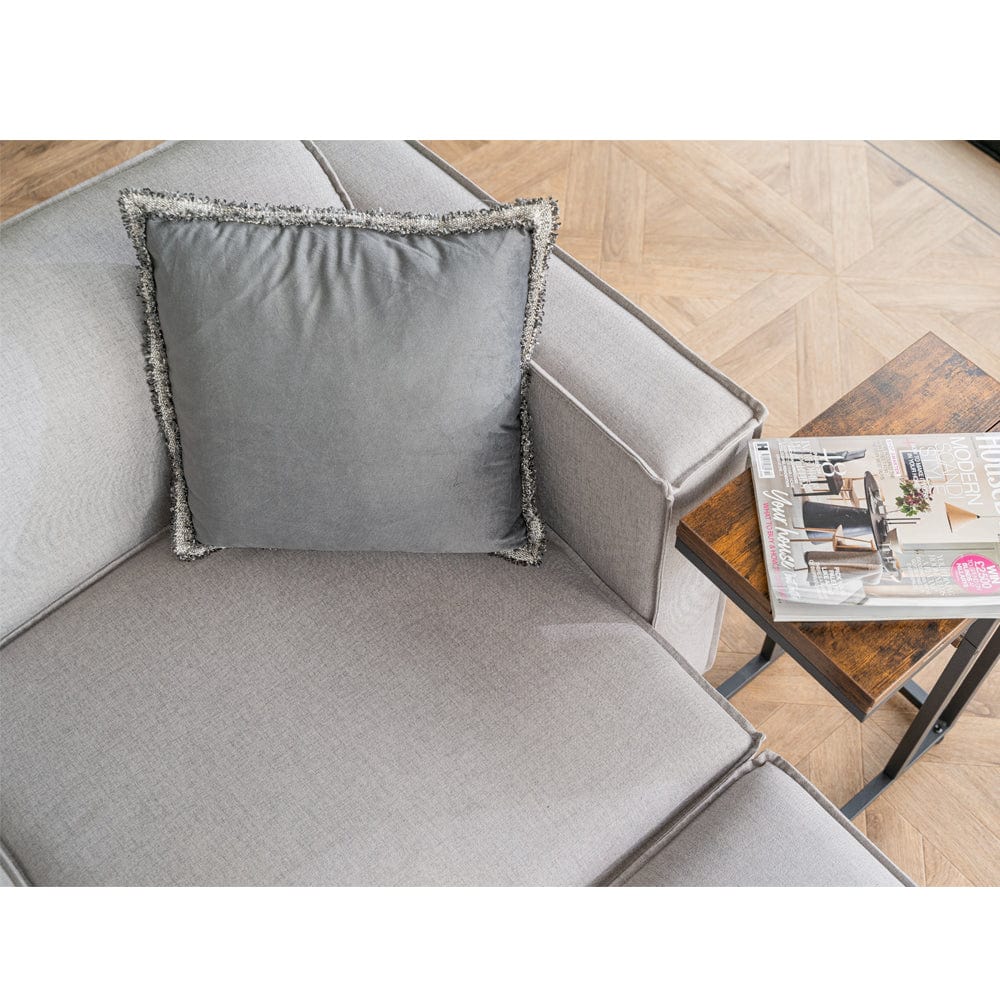 Tessa Modular 3 Seater Sofa with 2 Ottomans