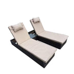 Vancouver Rattan Sun Lounger Set