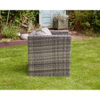 Vancouver 7 Seater Rattan Garden Sofa Set In Grey