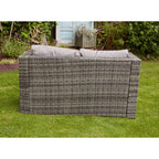 Vancouver 7 Seater Rattan Garden Sofa Set In Grey