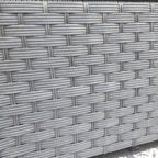 Vancouver 9 Seater Corner Rattan Garden Set In Black