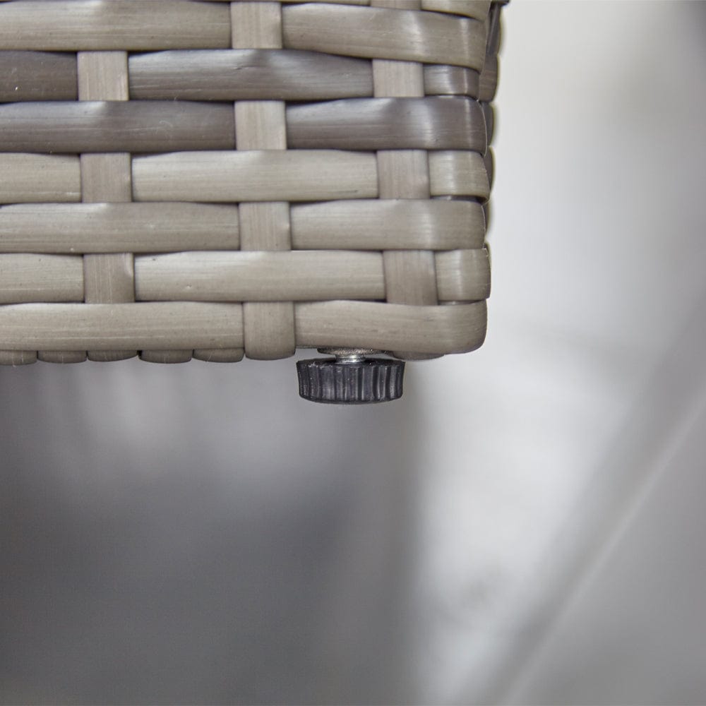 Vancouver 6 Seater Modular Rattan Sofa Set In Grey