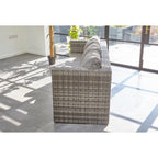 Vancouver 6 Seater Modular Rattan Sofa Set In Grey