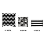 Ashcraft Waterproof Scatter Cushion Set in Black Pattern