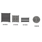 Ashcraft Waterproof Scatter Cushion Set in Black Pattern