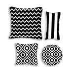 Ashcraft Waterproof Scatter Cushion Set in Black Pattern