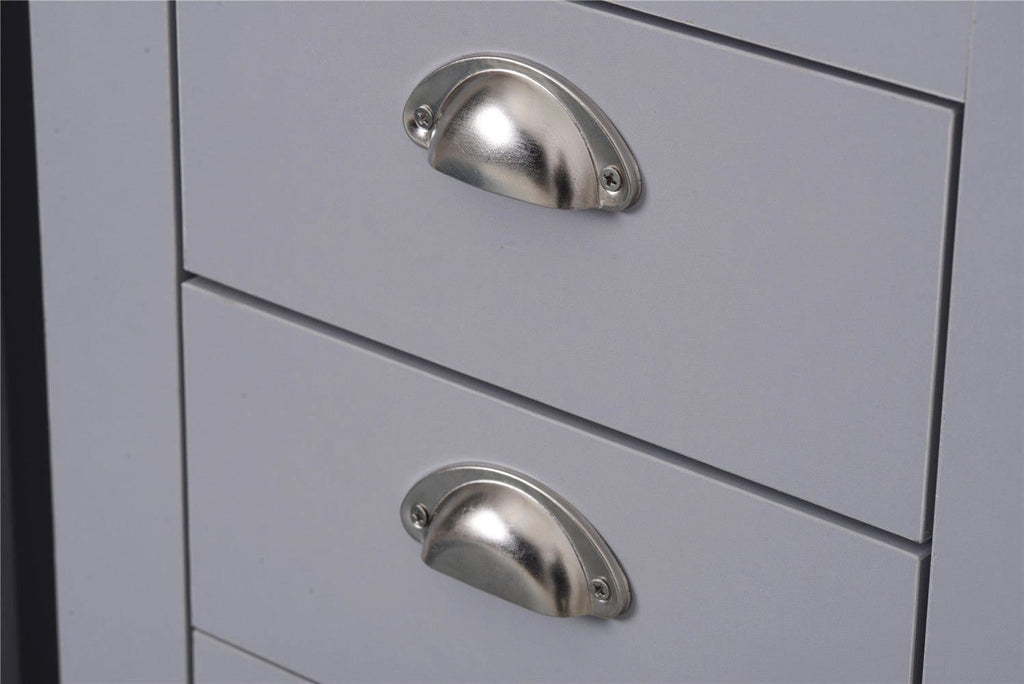 Heritage Set of Three Bedroom Piece with Grey and Oak Finish