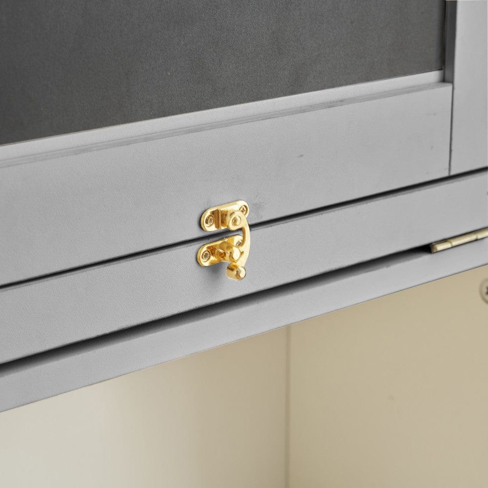 Heritage Foldable Wooden Convertible Office Desk Bookshelf With Blackboard