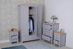 Heritage Set of Four Bedroom Piece with Grey and Oak Finish