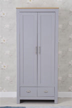 Heritage Set of Three Bedroom Piece with Grey and Oak Finish