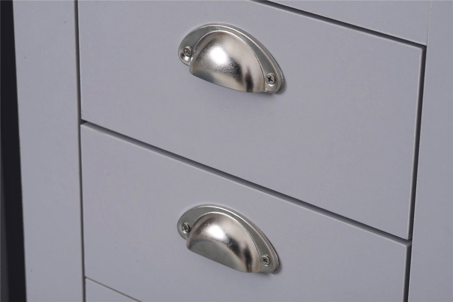 Heritage Set of Four Bedroom Piece with Grey and Oak Finish