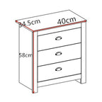 Heritage 4 Piece Bedroom Wardrobe Chest Set With Bedside Tables