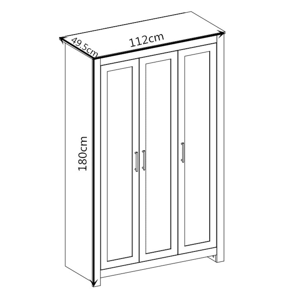 Heritage 4 Piece Bedroom Wardrobe Chest Set With Bedside Tables